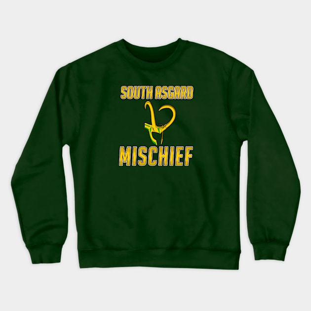 South Asgard Mischief - Marvel Sports Mashup Crewneck Sweatshirt by EightUnder